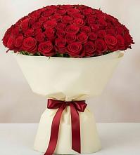 Букет 101 Красная роза Милано в Энергетик