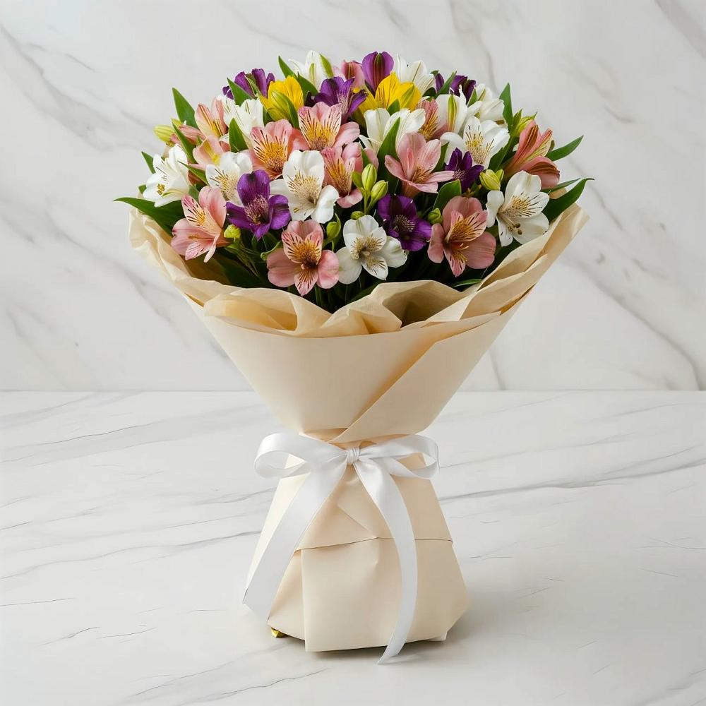 Букет цветов из: Альстромерии в Энергетик