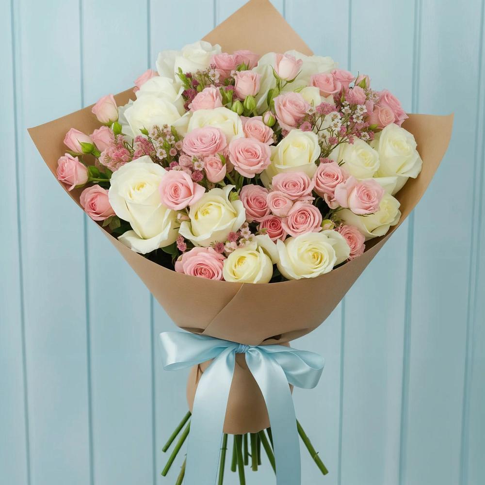 Букет цветов из: Розы в Энергетик