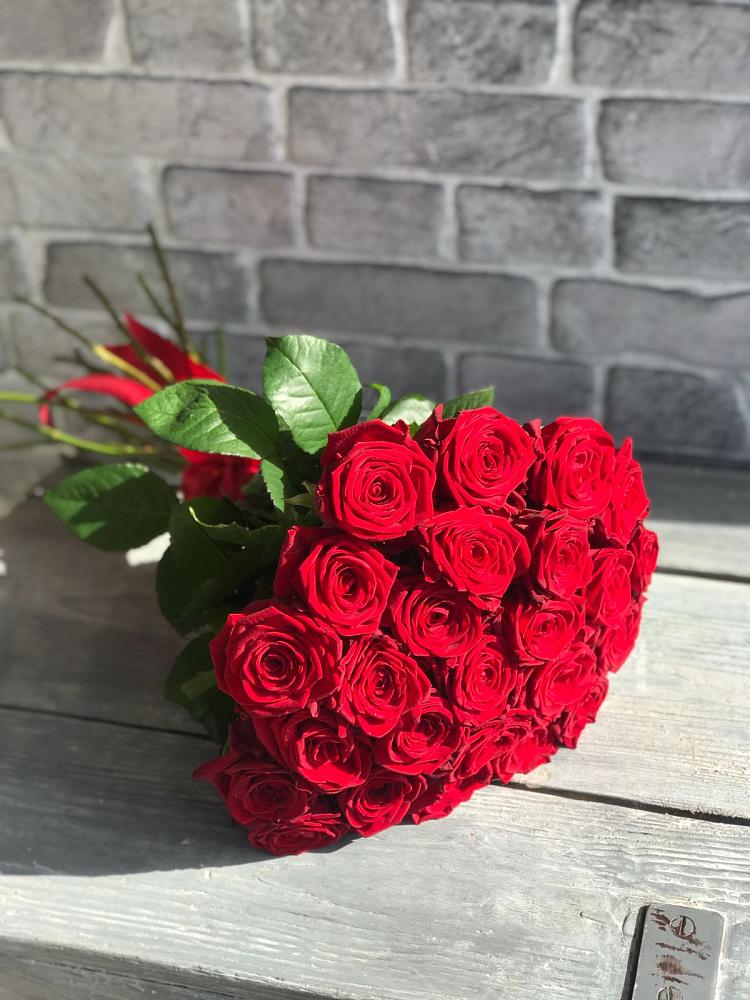 Букет Красные розы Фридом в Энергетик