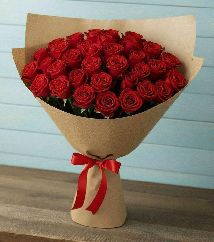 Букет Красные розы Милано в Энергетик