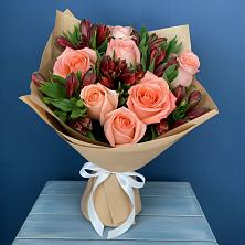 Букет цветов из:  Розы и Альстромерии в Энергетик