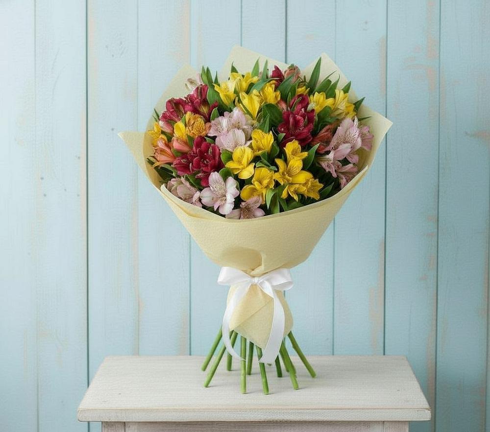 Букет цветов из: Альстромерии в Энергетик