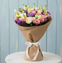 Букет цветов из:  Лизиантусы в Энергетик